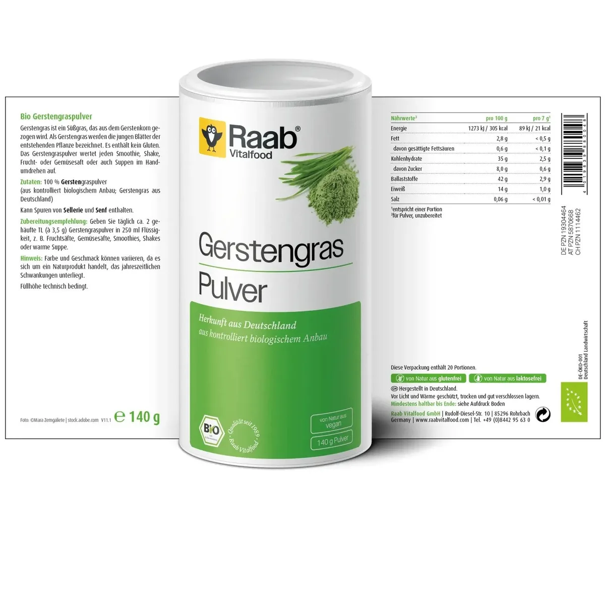 Bio Gerstengras (140g) – Bild 2