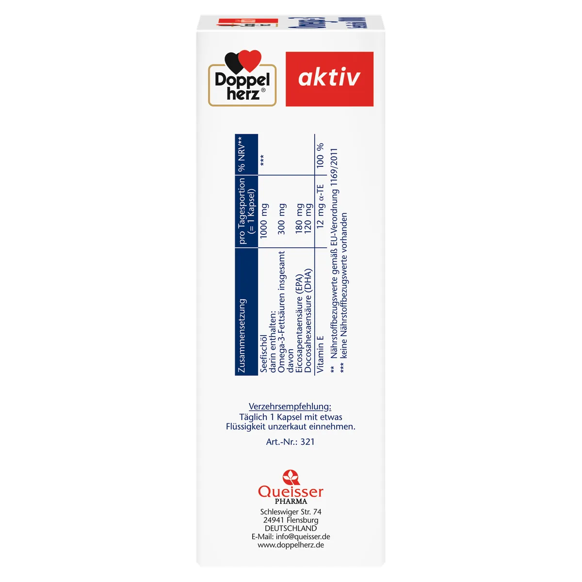 Seefischöl Omega3 1000 (80 Kapseln) – Bild 2