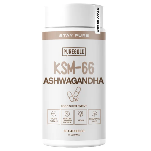 PureGold Ashwagandha KSM-66 – 60 Kapseln für dein inneres Gleichgewicht