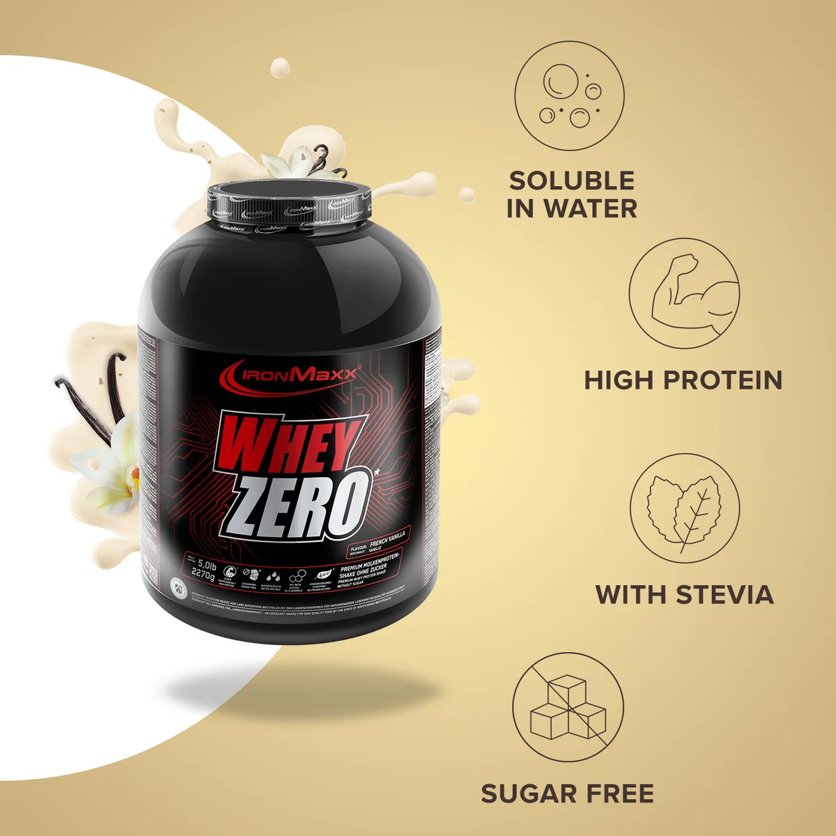 Whey ZERO (2270g) - French Vanilla – Bild 3