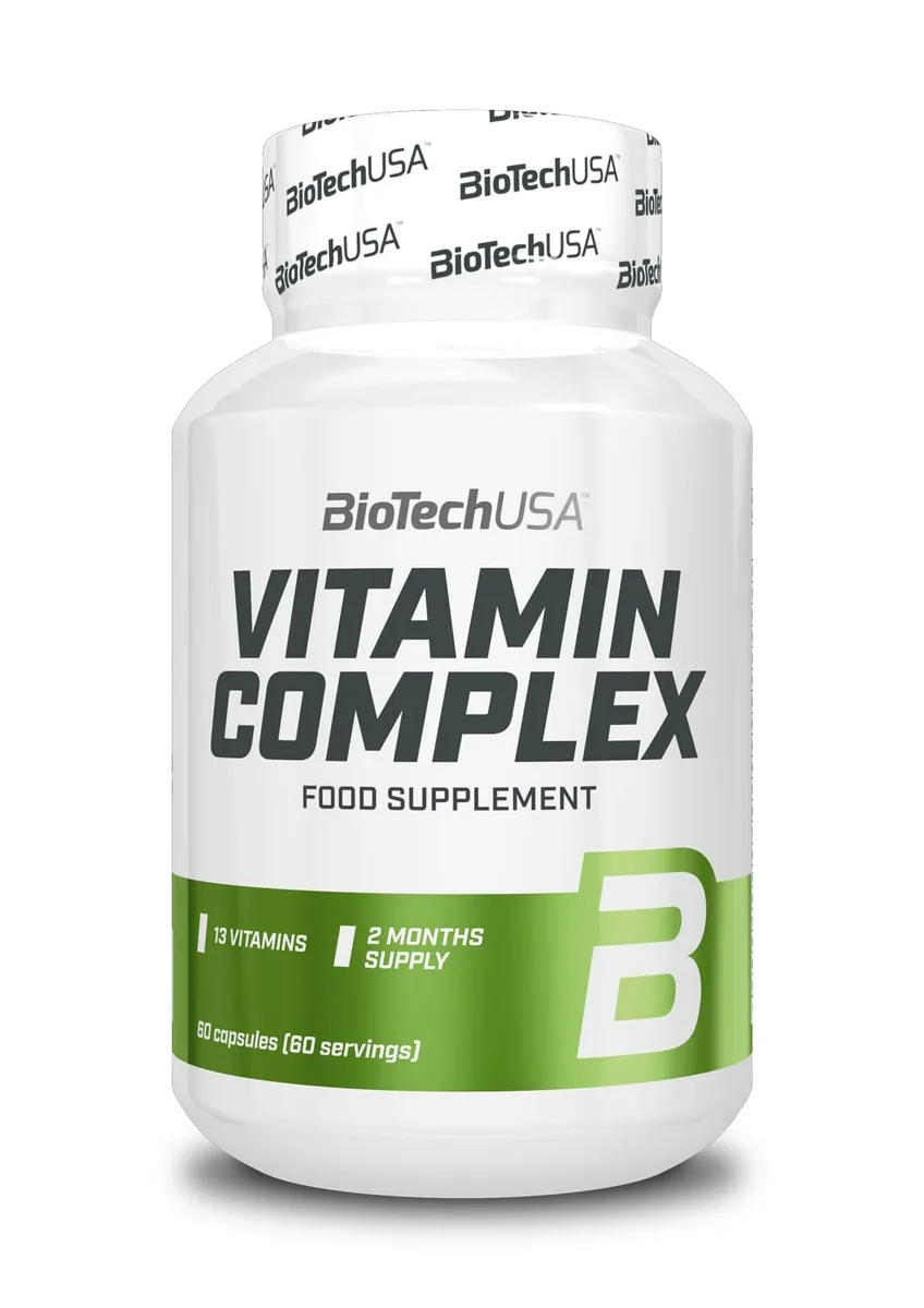 BioTechUSA Vitamin Complex | Multivitamin- & Mineralien-Kapseln | Vitalität | Haut | Haare | Immunität | 13 Vitamine | 10 Mineralien | Glutenfrei | 60 Kapseln