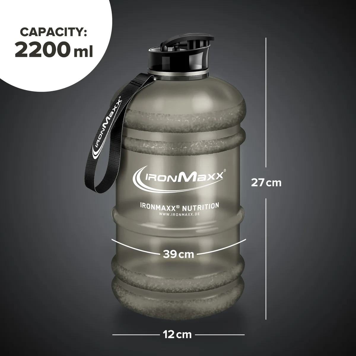 Water Gallon (2200ml) - Matt Grau – Bild 4