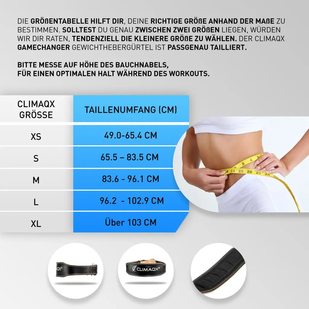 Climaqx Evolution Lifting Belt M / Grau – Bild 5