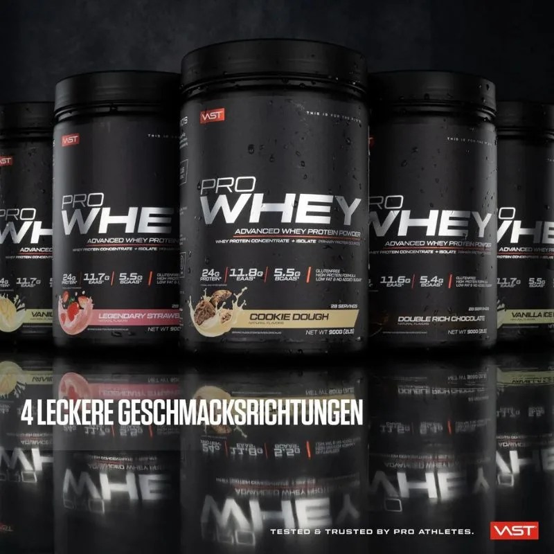 VAST Sports Pro Whey All-In-One Premium Whey Protein Double Rich Chocolate – Bild 6