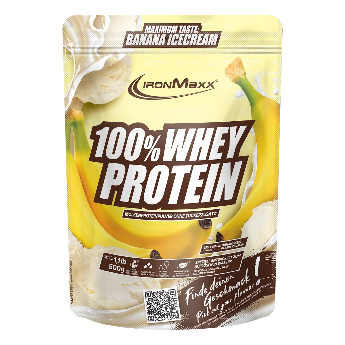 100% Whey Protein (500g) - Banana Ice Cream