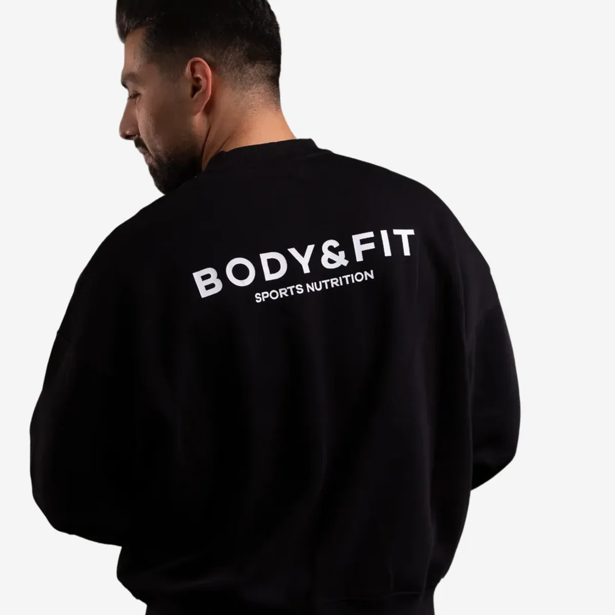Men's Crew Neck Sweater Zwart / L – Bild 3