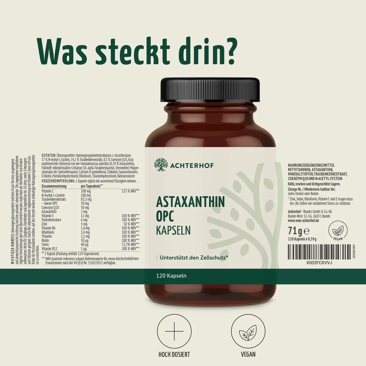 Astaxanthin OPC Zellschutz Kapseln (120 Kapseln) – Bild 6
