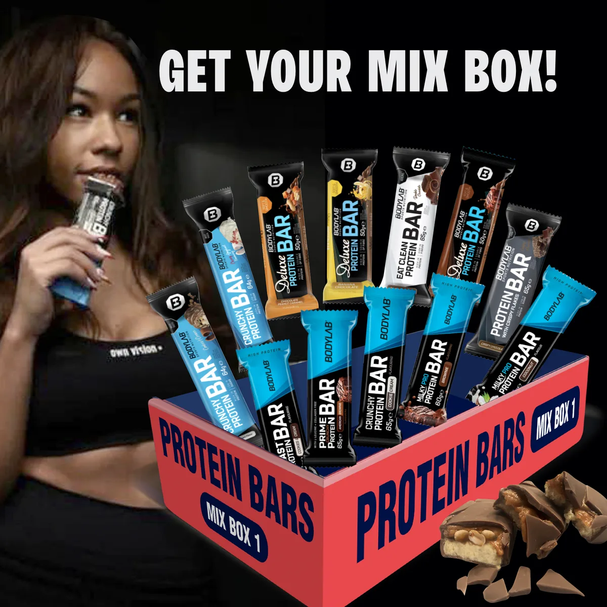 Protein Bar MIX BOX 1 (12x50g-65g) – Bild 3