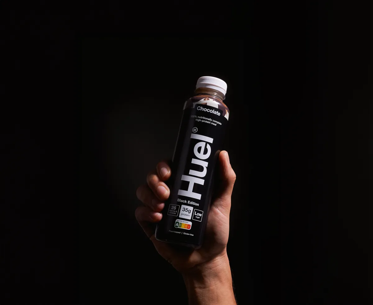 Huel Black Edition Trinkmahlzeit (500ml) Caffè Latte – Bild 5