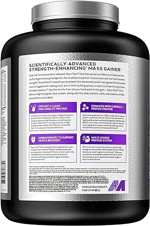 Mass-Tech Elite (3175g) Cookies & Cream – Bild 2