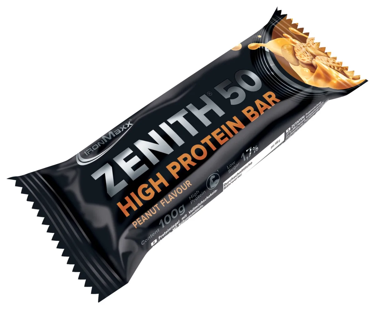 ZENITH® 50 Protein Riegel (12x100g) - Erdnuss – Bild 2