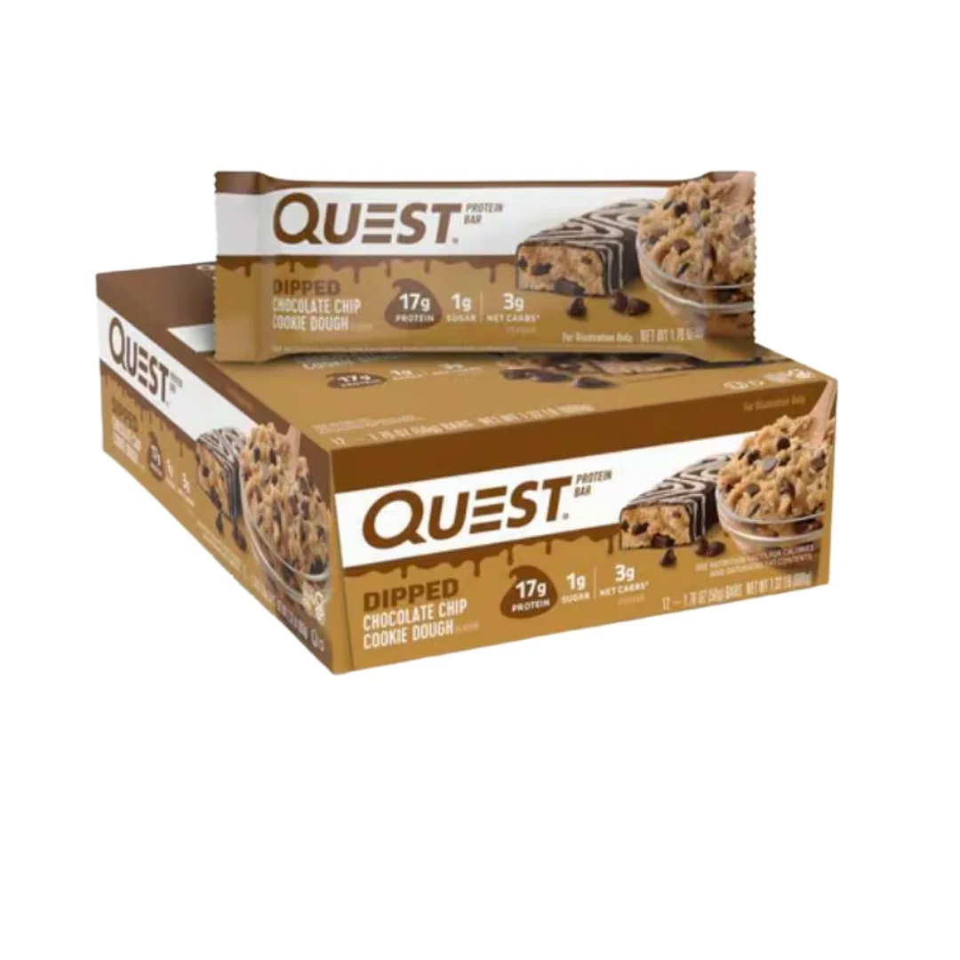 Quest Nutrition Dipped Protein Bars - 12x50g im Karton