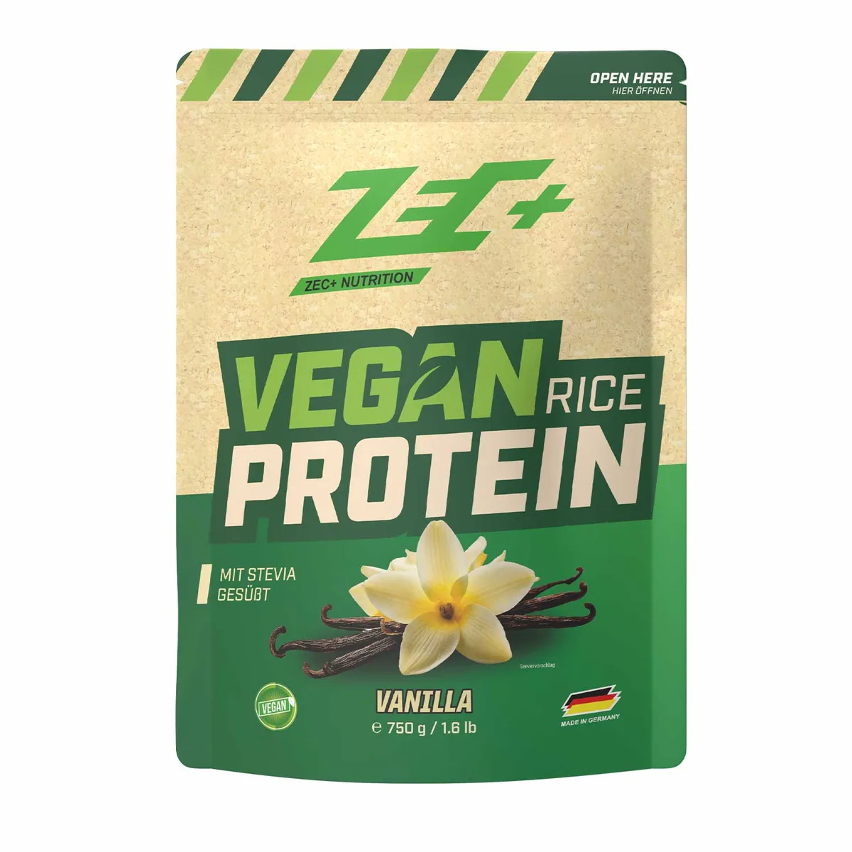 ZEC+ VEGAN RICE PROTEIN 750g Haselnuss – Bild 8