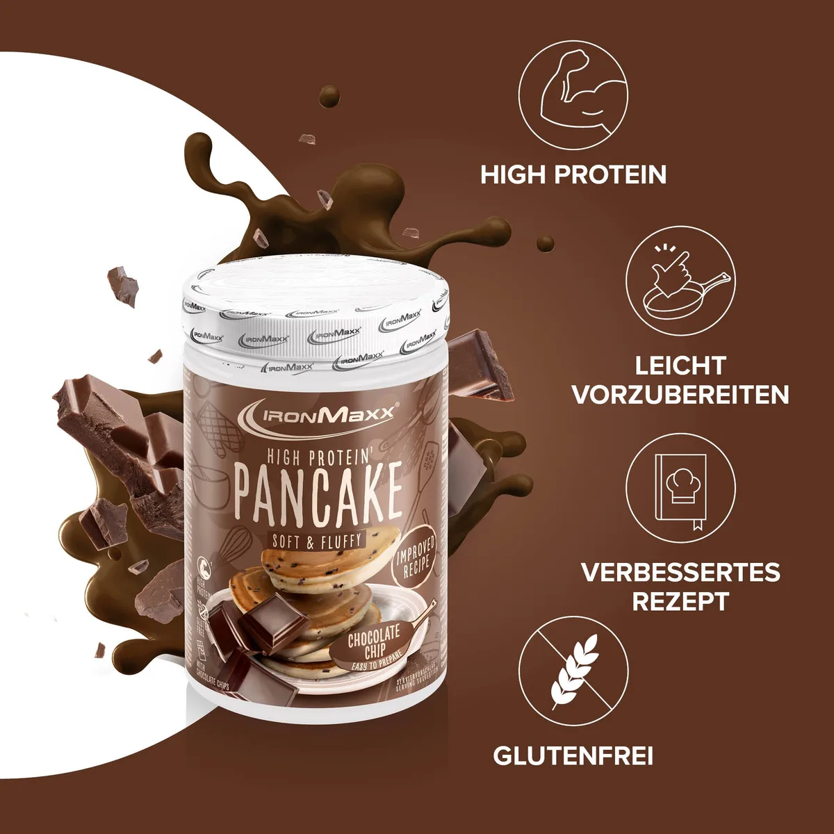 High Protein Pancake (450g) - Chocolate Chip – Bild 7