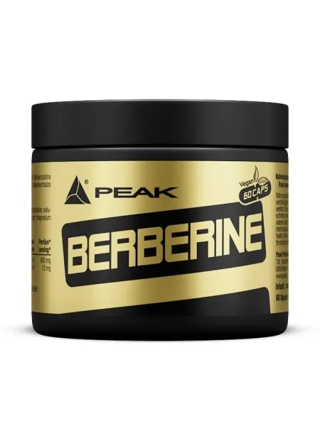 PEAK Berberin - 60 Kapseln I Blutzucker - Cholesterin - Management I GDA I mit Piperin