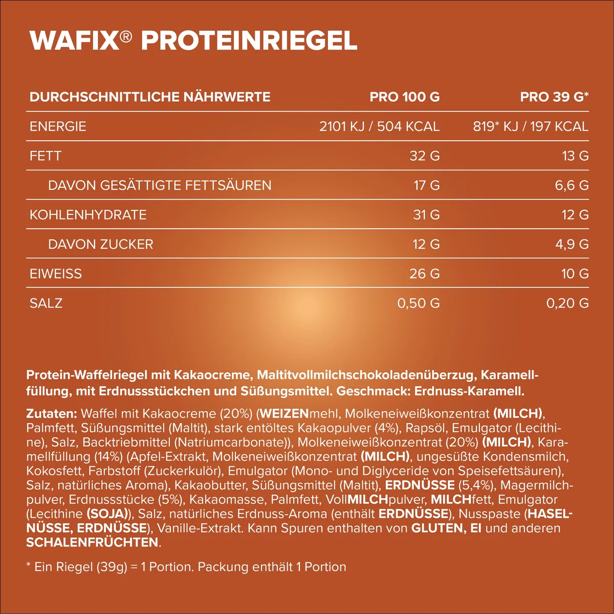 Wafix (39g) - Peanut Caramel – Bild 4