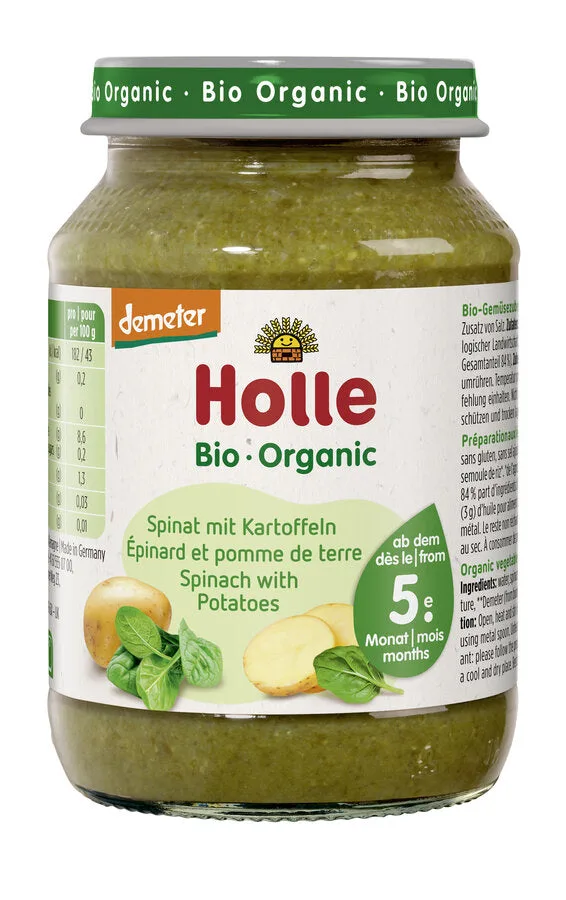 Spinat mit Kartoffeln - 190g - Bio ab dem 5. Monat