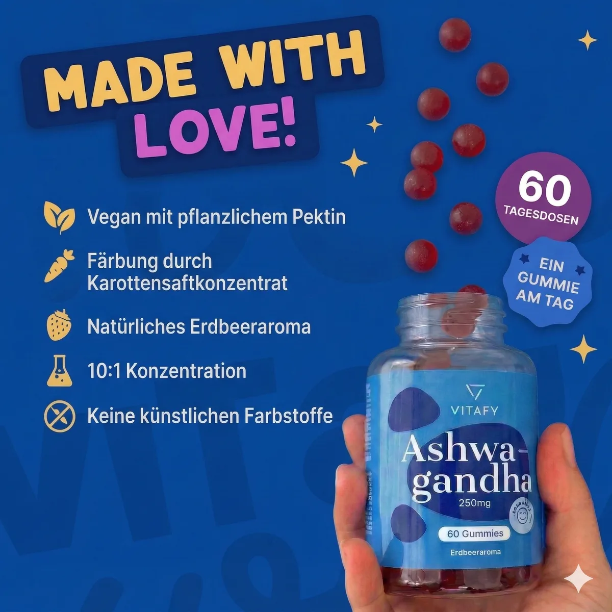 Ashwagandha (60 Gummies) – Bild 2