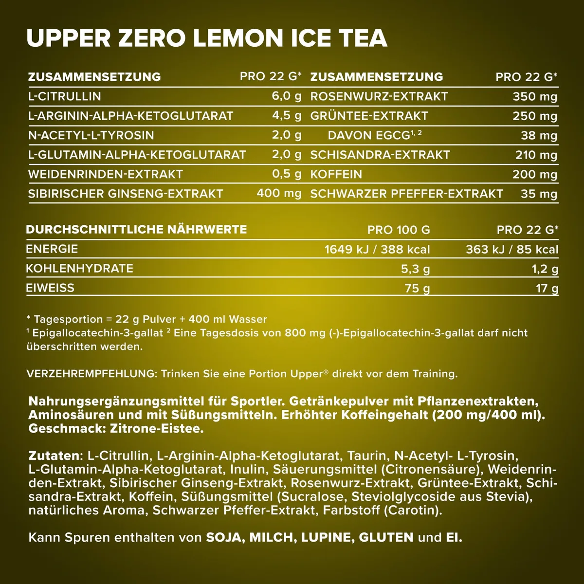 Upper® (440g) - Lemon Ice Tea – Bild 4