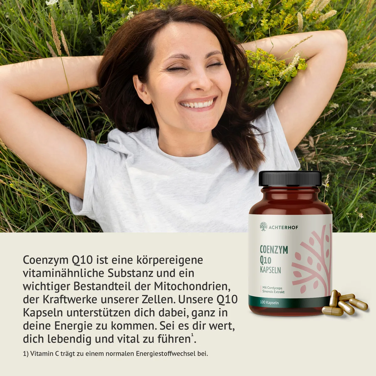 Coenzym Q10 Cordyceps (100 Kapseln) – Bild 3