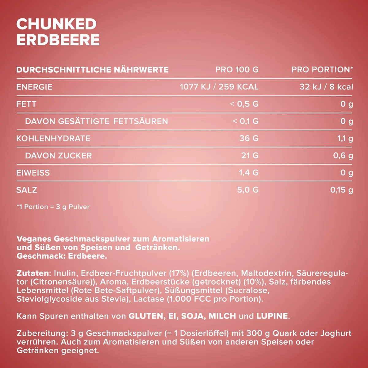 Chunked (150g) - Strawberry – Bild 4