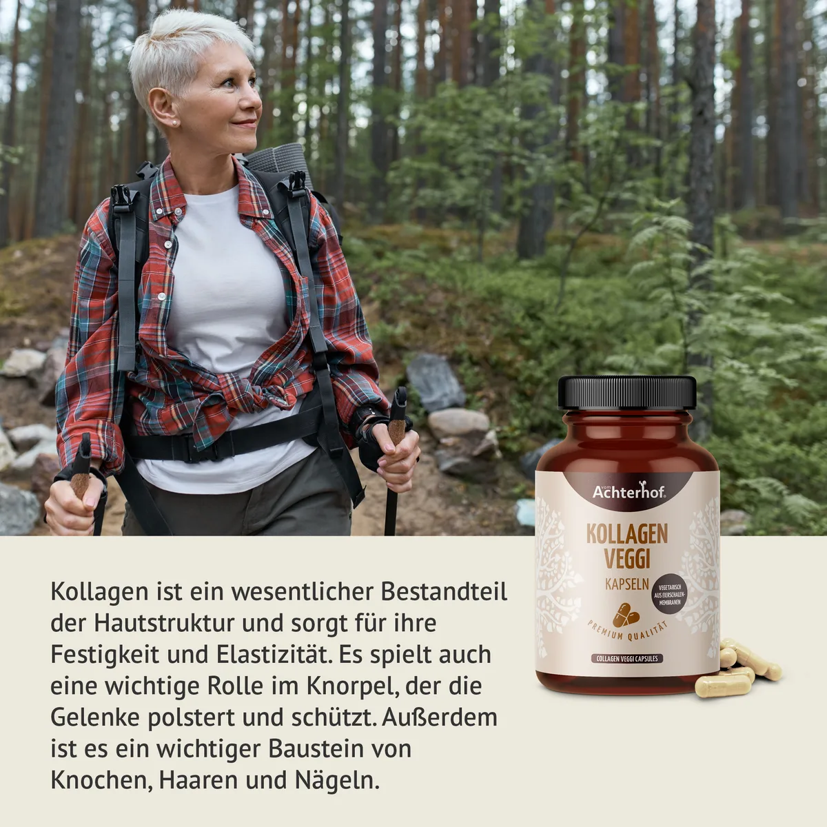Kollagen Veggi Kapseln (120 Kapseln) – Bild 3