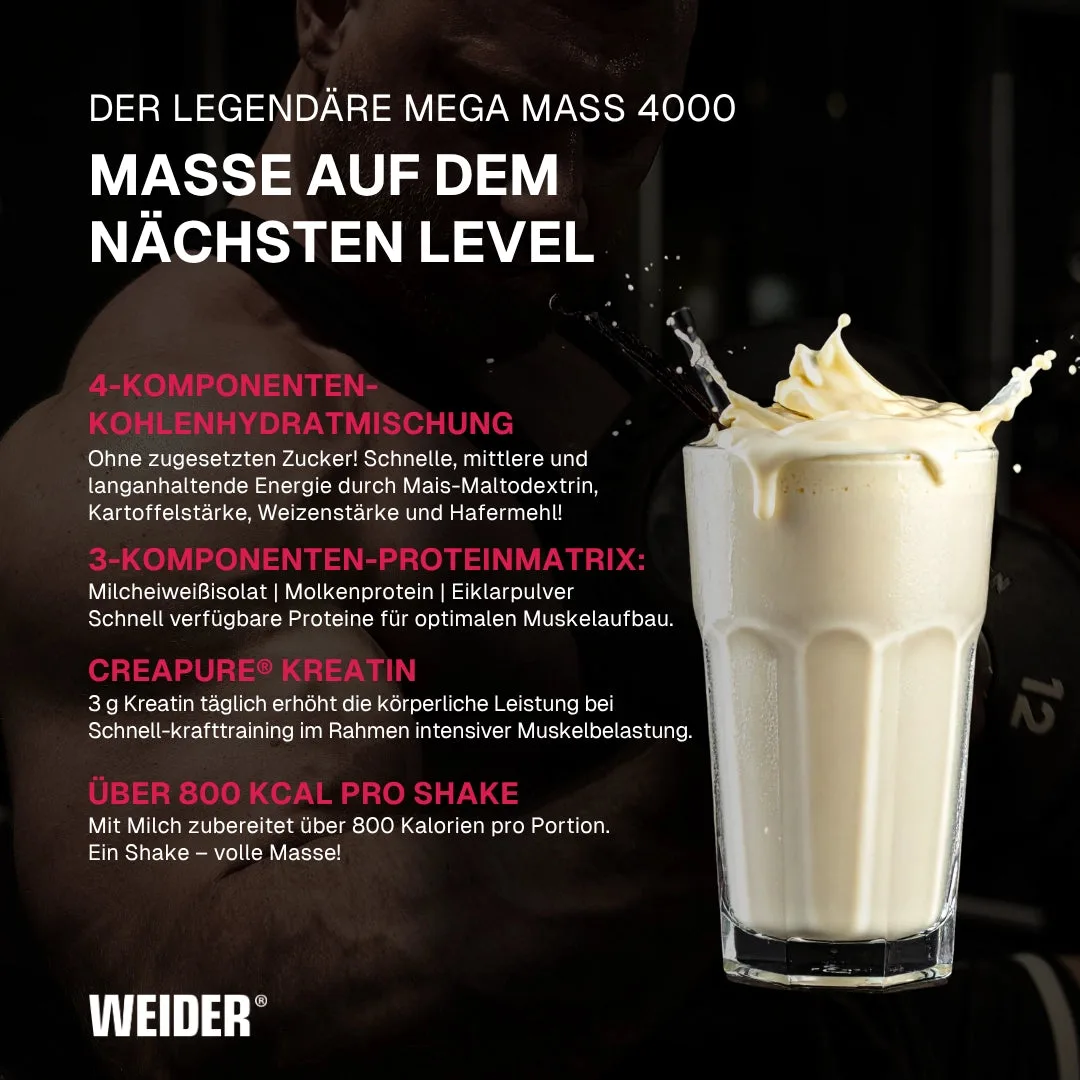 Mega Mass 4000 Vanille / 3 kg – Bild 3
