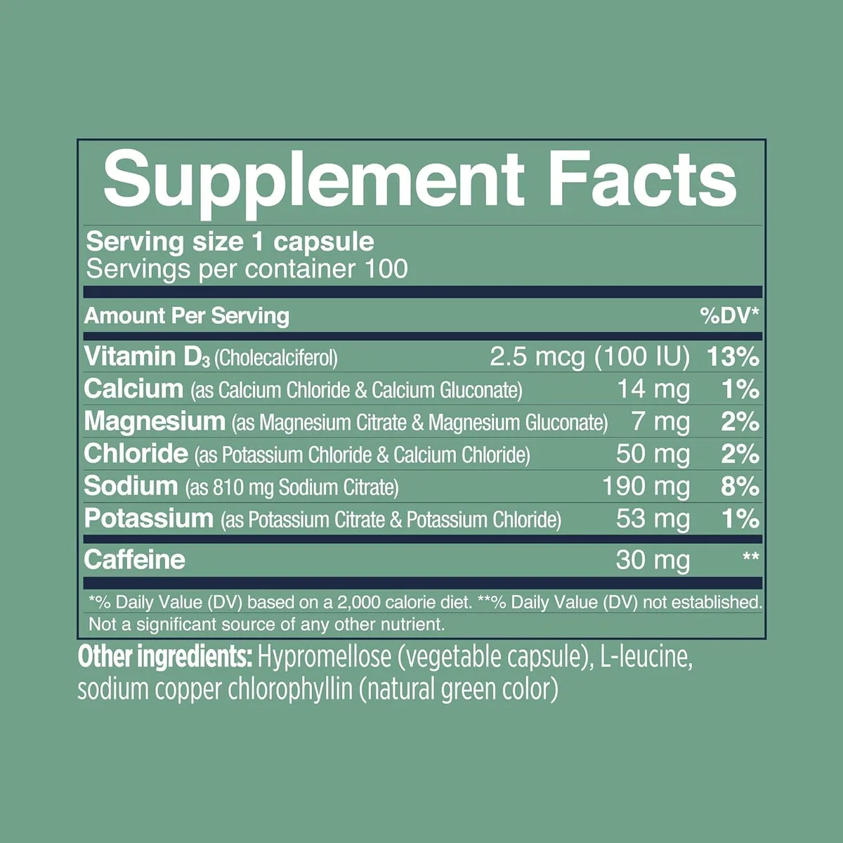 Electrolyte Caps Plus Salzkapseln (100 Kapseln) – Bild 8