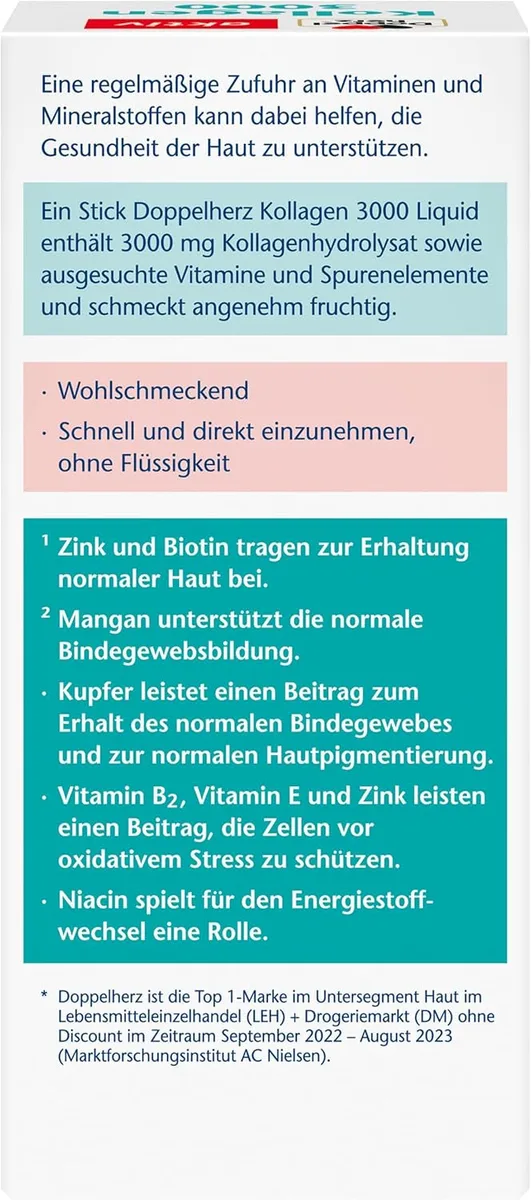 Kollagen 3000 Liquid (14 Sticks) – Bild 2