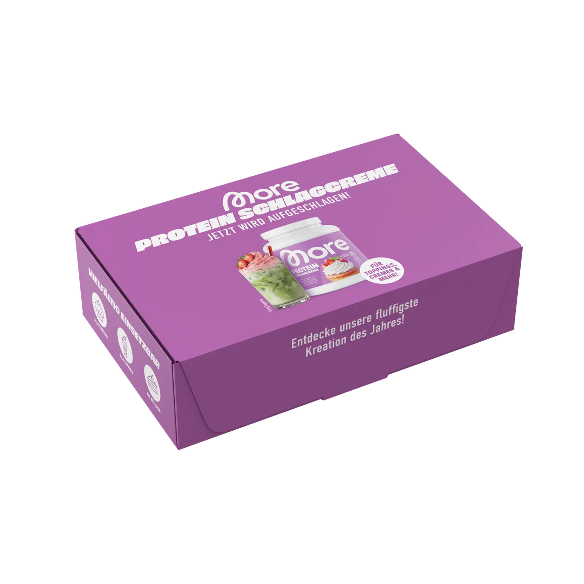 More Protein Schlagcreme Tasterbox Ohne Shaker