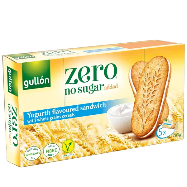 Gullón Zero Yoghurt Sandwich Biscuits ohne Zuckerzusatz