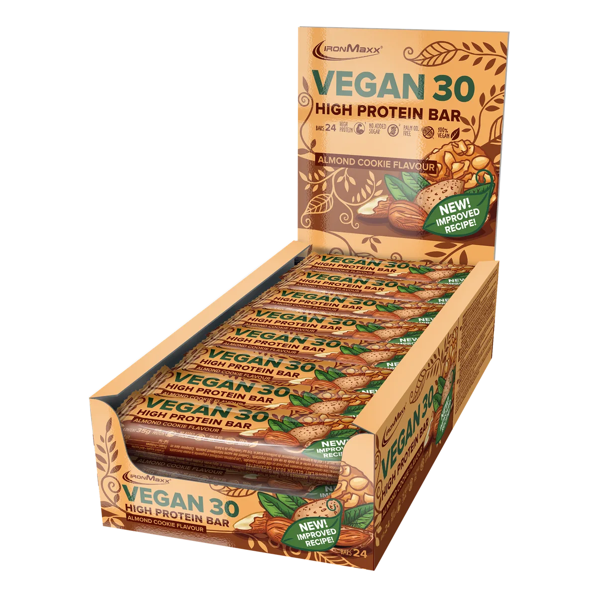 Vegan 30 Protein Riegel (24x35g) - Almond Cookie