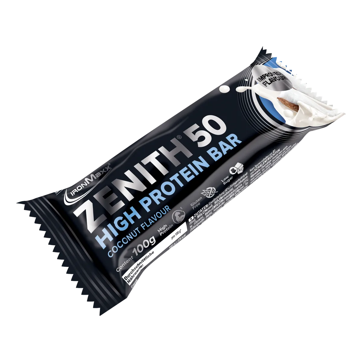 ZENITH® 50 Protein Riegel (100g) - Kokosnuss