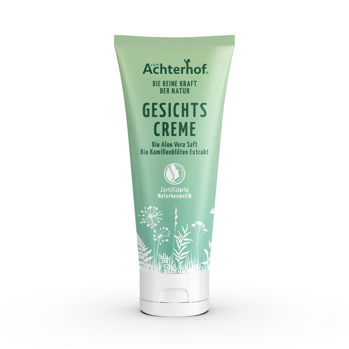 Gesichtscreme mit Bio Aloe Vera Saft und Bio Kamillenblütenextrakt (50ml) – Bild 3