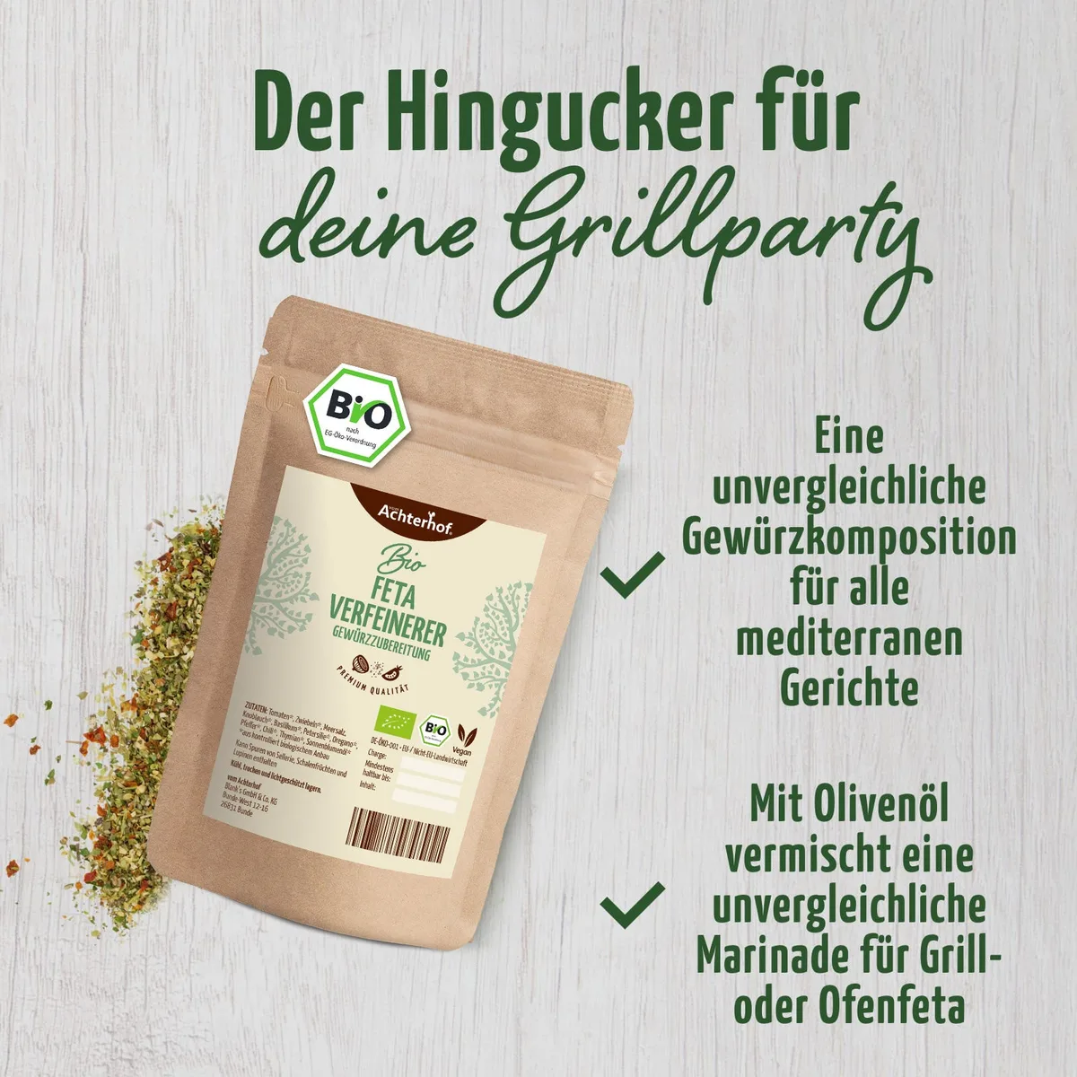 Feta Verfeinerer Gewürzzubereitung Bio (100g) – Bild 6