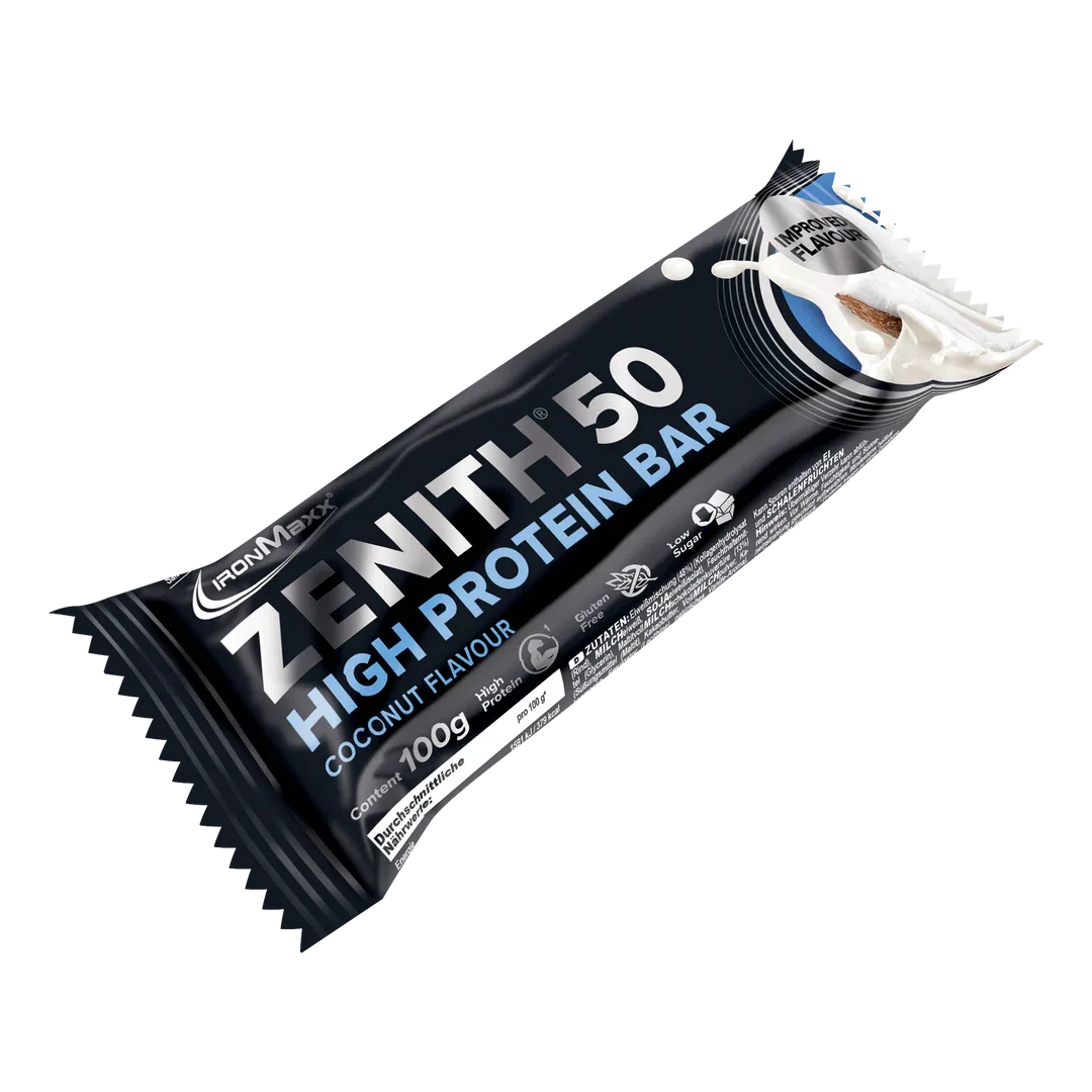 ZENITH® 50 Protein Riegel (12x100g) - Kokosnuss – Bild 2