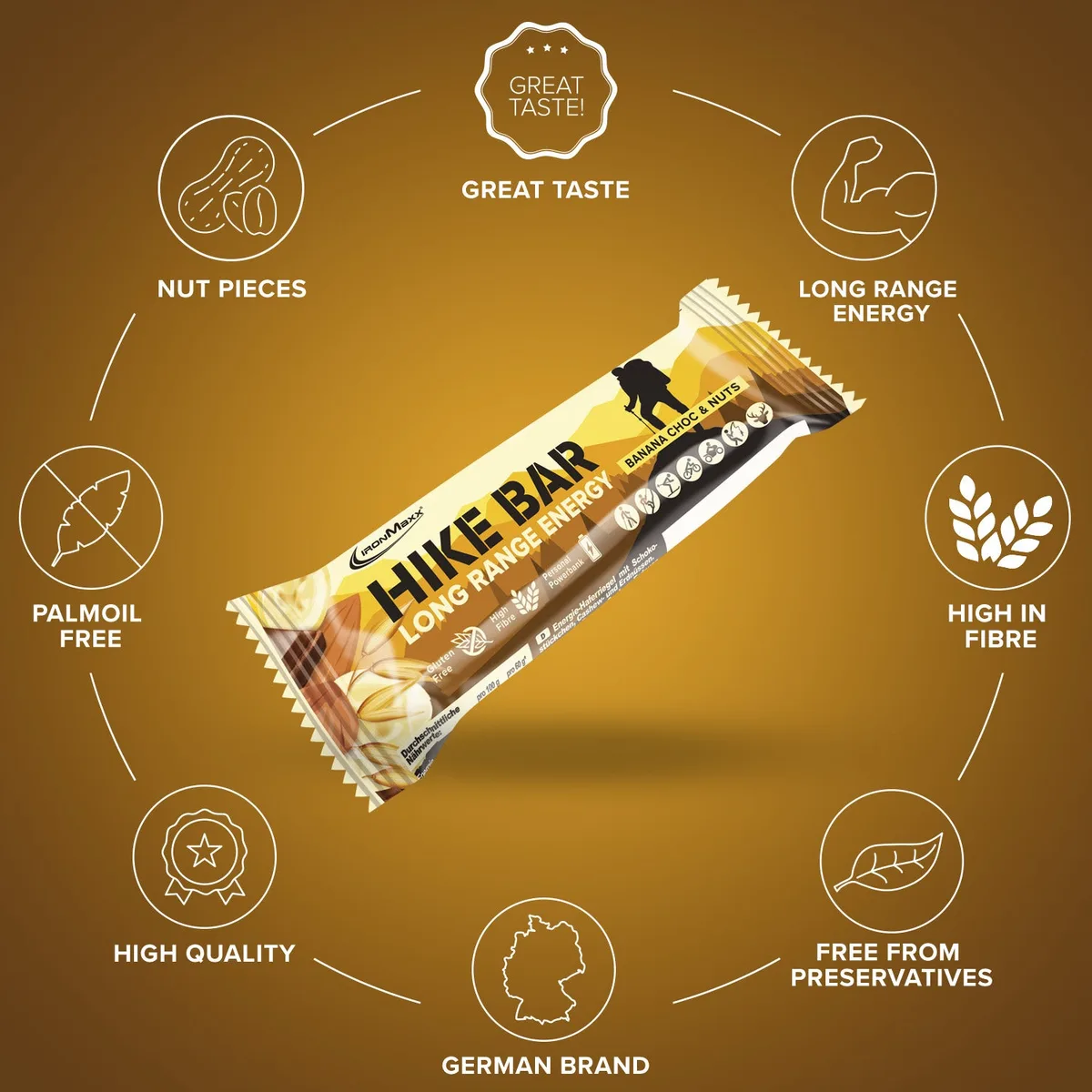 Hike Bar (12x60g) - Banana Choc & Nuts – Bild 6