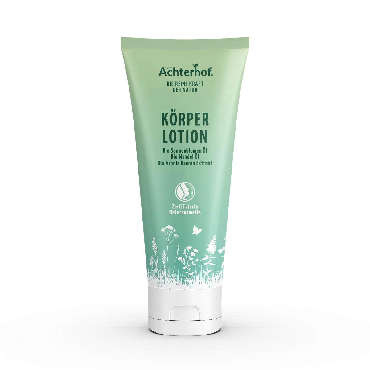 Körperlotion mit Bio Sonnenblumenöl + Bio Mandelöl und Bio Aroniabeerenextrakt (200ml)