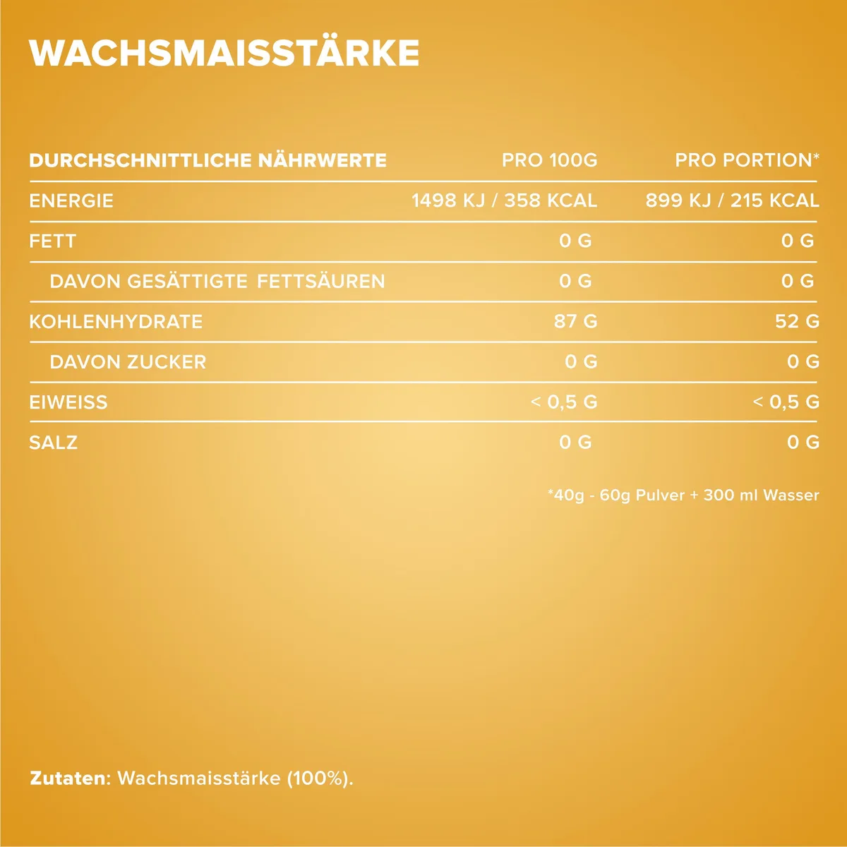 IronMaxx Waxy Maize Starch 2000g | Hochwertiges Kohlenhydratpulver aus Maisstärke | Zuckerfreier und veganer Weightgainer ohne Konservierungsstoffe – Bild 4