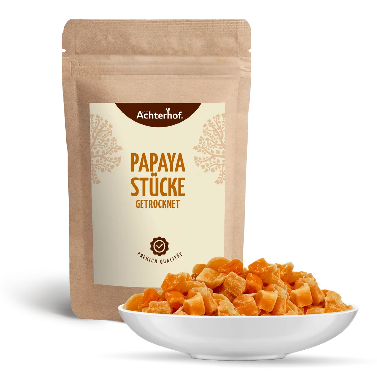 Papayastücke getrocknet & gezuckert (1000g) – Bild 2