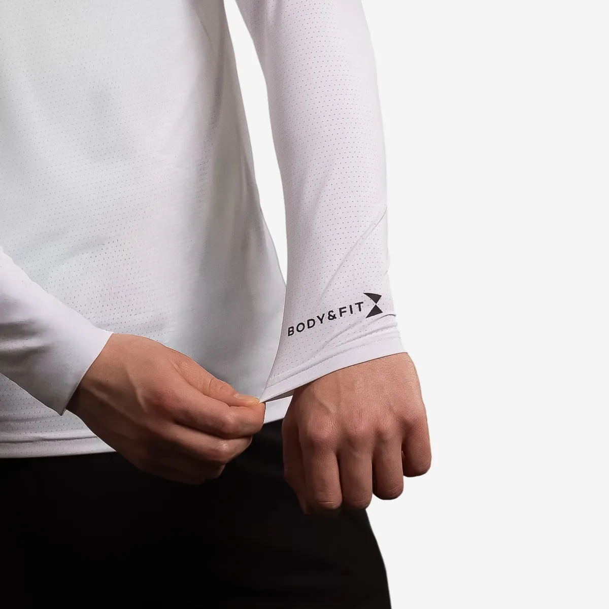 Men's Performance Longsleeve T-shirt Wit / L – Bild 8