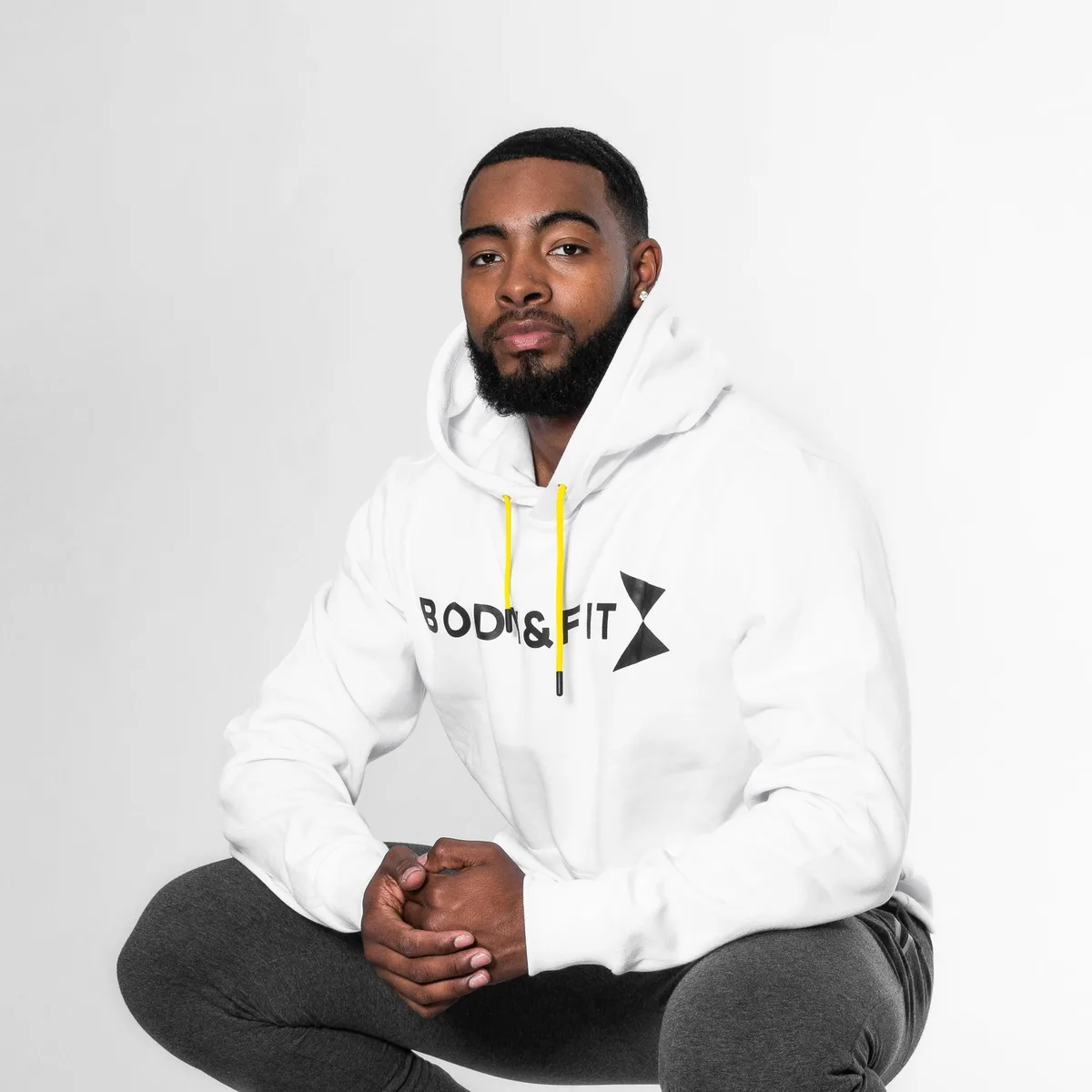 Essential cosy Hoodie Wit / L