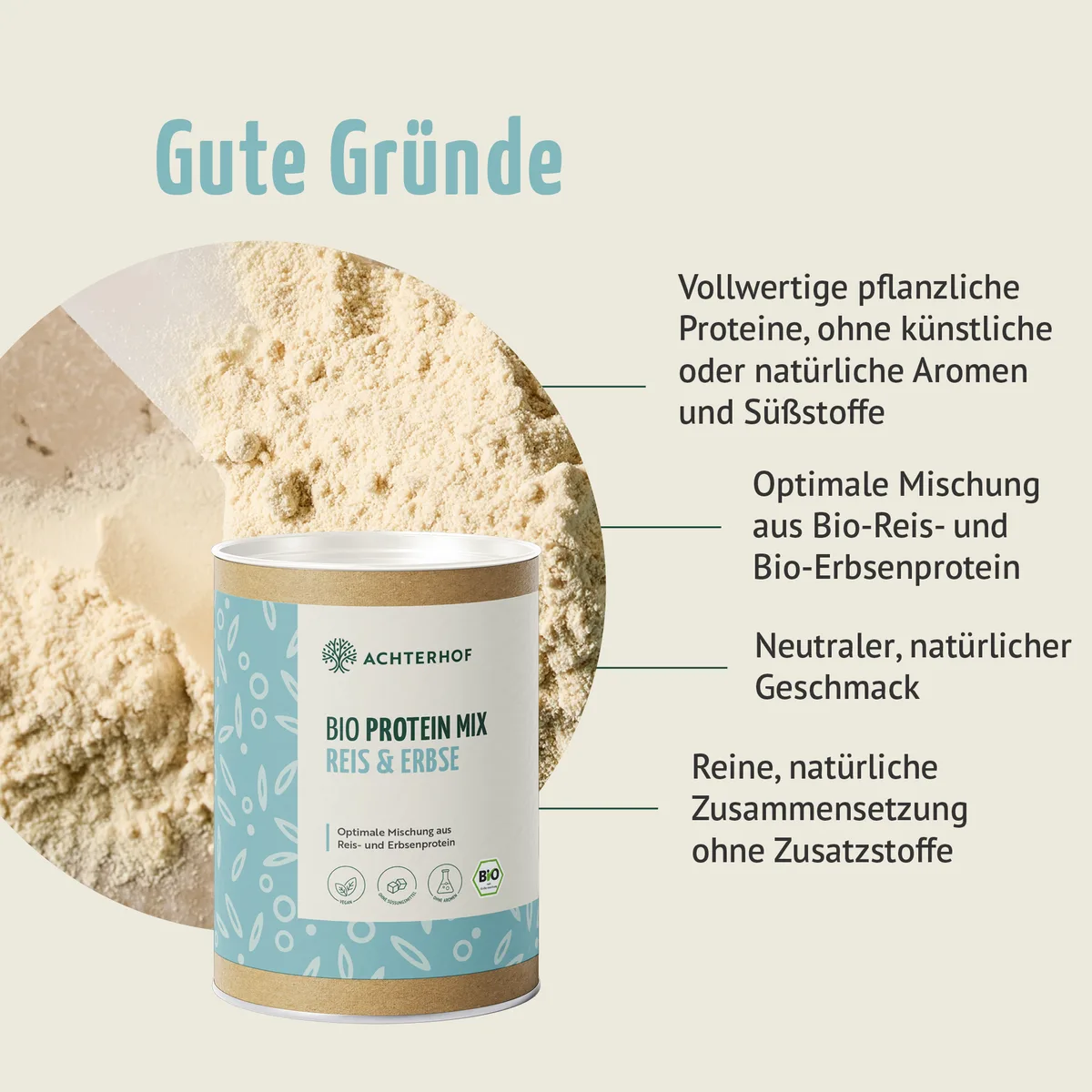 Bio Protein Mix Reis & Erbse (300g) – Bild 4