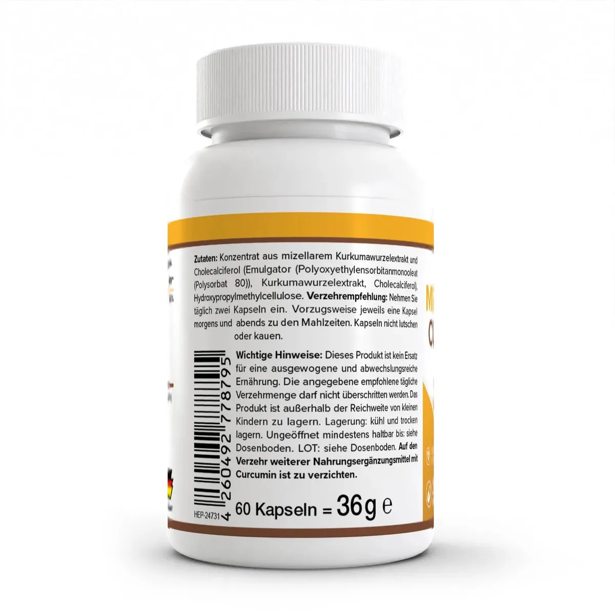 HEALTH+ MIZELLARES CURCUMIN, 60 Kapseln – Bild 4