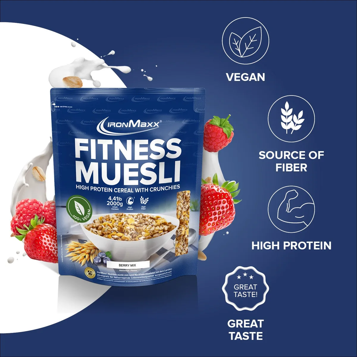 Fitness Müsli (2000g) - Berry Mix – Bild 7