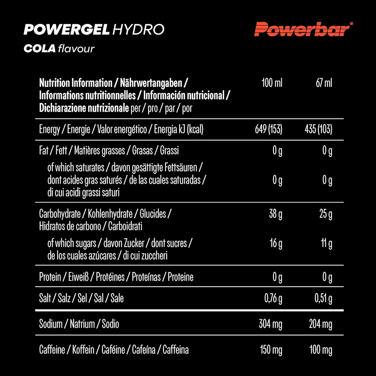 PowerGel Hydro (67g) Cherry mit Koffein – Bild 6