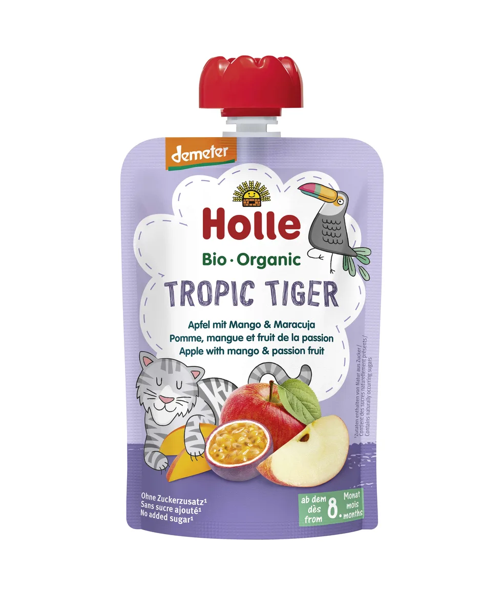 Demeter Pouchy ab dem 8. Monat (90g) Apfel & Mango mit Kokosnuss – Bild 7