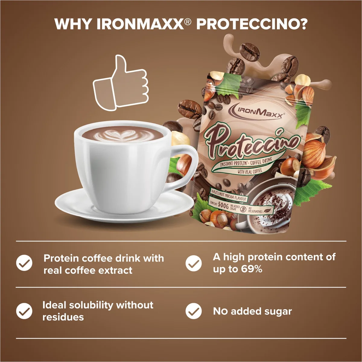 Proteccino (500g) - Hazelnut Mocha – Bild 8