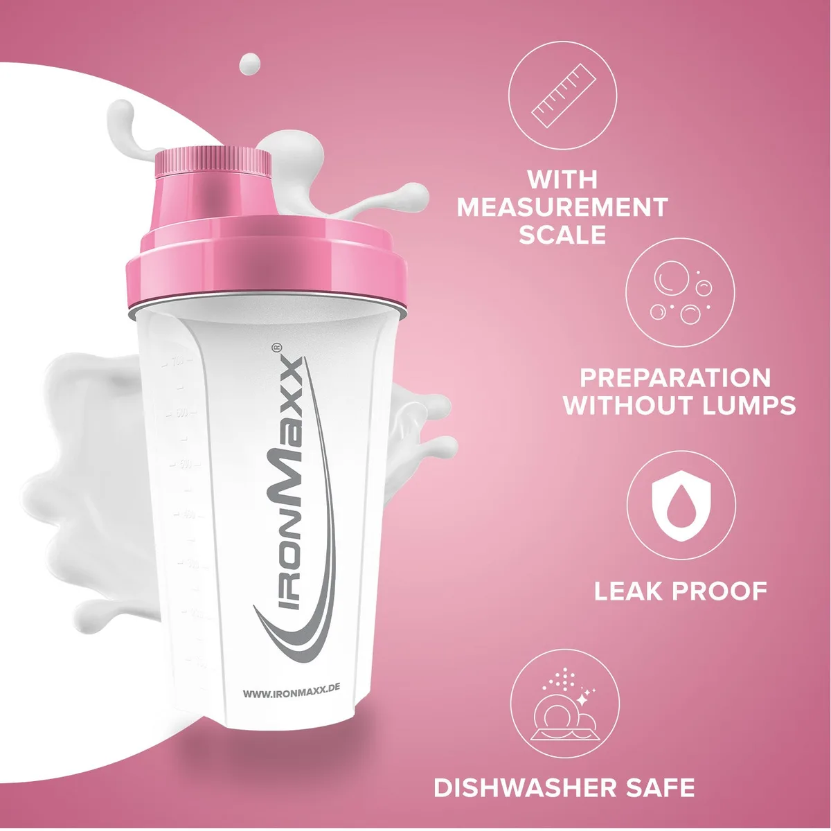 Shaker (700ml) - Frozen/White / Rosé – Bild 6