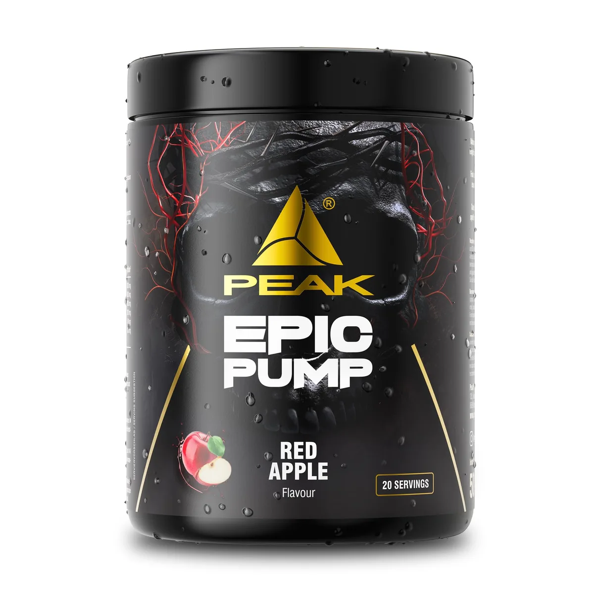 PEAK Epic Pump Pre Workout Booster, Red Apple, 500g
